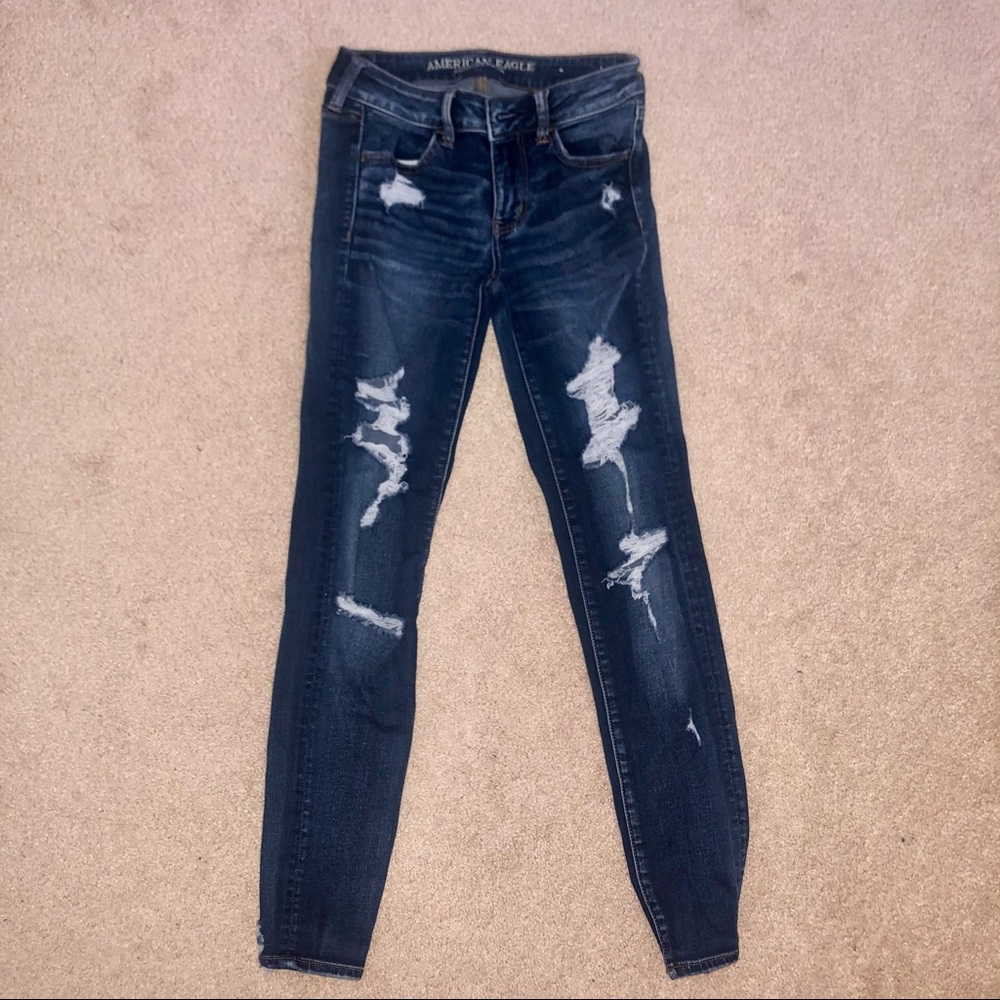 American Eagle Ripped Skinny Jean Jeggings